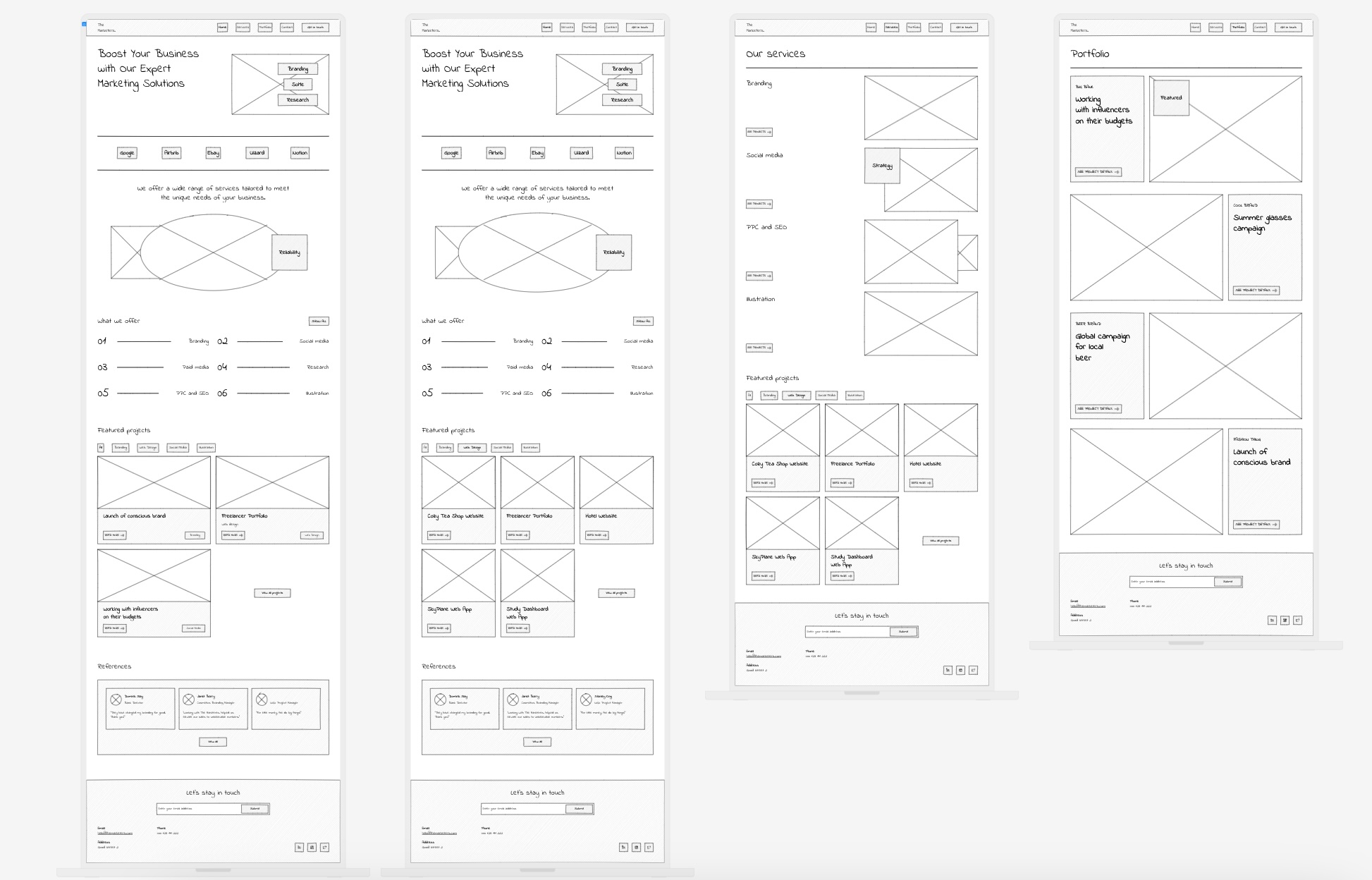 Wide site map examples showing page structures and content relationships.